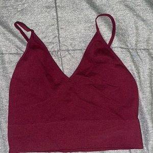 maroon athletic tank